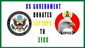 The United States Government donates Computers to the EFCC. The six man delegation on a courtesy visit to the Commission's Headquarters in Abuja on 29th July, 2016 was led by the Director, Bureau of International Narcotics and Law Enforcement Affairs, USA, Roselyn Wiase. | Economic and Financial Crimes Commission