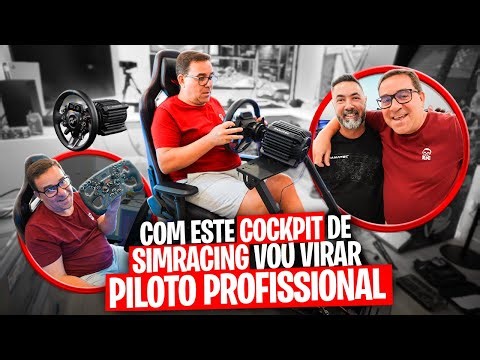 MONTAGEM DO COCKPIT SIMRACING NO ESTUDIO