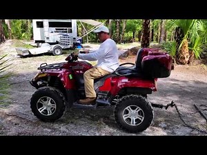 Drag harrow demostration.