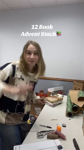 13 reactions | Advent Book Stacks are getting ready to go out @hhelmer_ is a wrapping genius ✨ Order your stack this weekend Stacks will be ready to be picked up or shipped by the 28th Order Here https://forms.gle/9yR2NPQvL4yrdzWf8 | Chapters Books & Gifts | Facebook