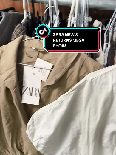 This one is not to be missed! 👀 Curated Zara New with Tags & Store returns.. Mix of Dresses, Jackets, Tops, Jeans, Shorts and more. Hundreds of items all starting at £1 😮‍💨 Tune in at 4PM #zara #zarahaul #resellercommunity #viralvideos