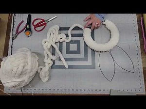 How to Make a Dollar Tree Easter Bunny Yarn Wreath Tutorial