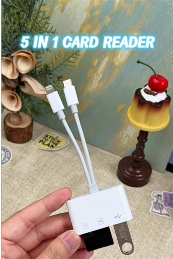 Effortless Photo Transfer with 5-in-1 Card Reader
