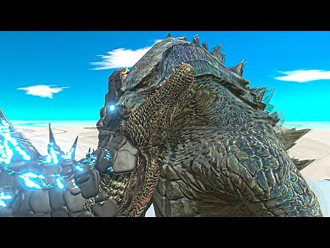 2014 GODZILLA vs. REAL GODZILLA - Animal Revolt Battle Simulator
