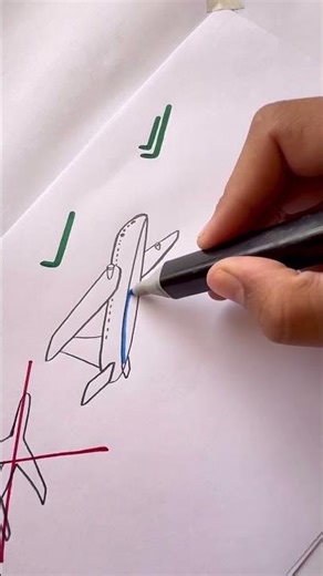 How to draw aeroplane