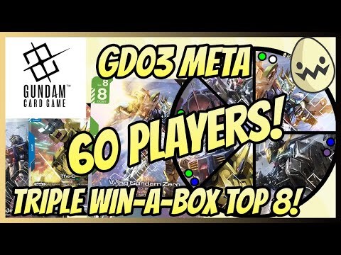 Gundam Card Game: GD03 Triple Win-A-Box! Top 8 Deck Lists!