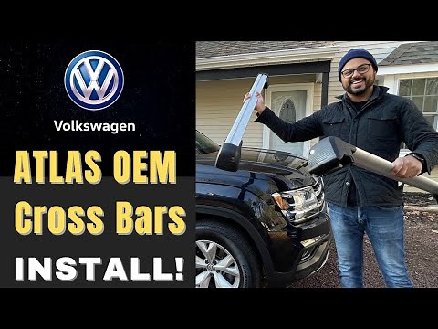 I already BROKE my NEW OEM Crossbars! - How to install OEM Cross bars on VW ATLAS (2018-2022)
