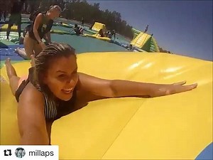 The largest floating obstacle course in the USA is right here in Sacramento and we are open 7 days a week until the end of August and Friday's/Saturday's/Sunday's in September. This one of a kind @wibit_sports AQUA PARK is something you have to see to believe! Tag and share this with your friends so they don't miss out... | Wake Island Waterpark