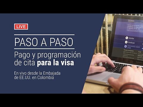 Pago y programación de cita para la visa