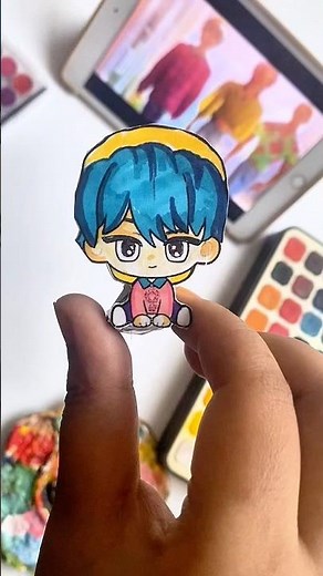 Cute Baby Saja Doll Paper Craft 💖| KPop Demon Hunters DIY | Easy Handmade Doll
