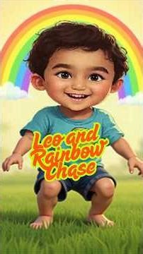 Leo and Rainbow Chase | Fun Animated Story for Kids | #shorts #shortvideo #kids #funny #animation