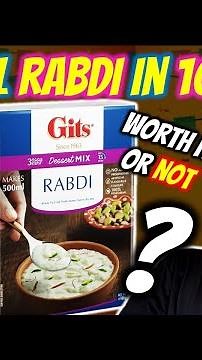 How to Make Rabdi? Easy Sweet Recipe in 10 Min 😍 | Gits Rabdi Recipe Review