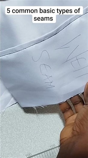 5 common basic types of seams #learntosew #sewing