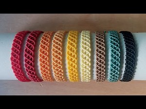 Pulsera fácil en macramé / Tutorial paso a paso