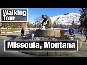 4K City Walks: Missoula Montana virtual treadmill walking tour