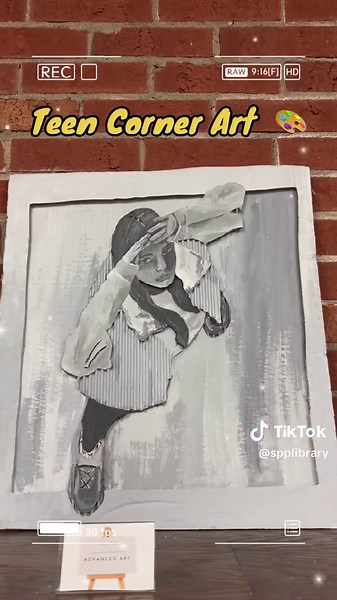 Check out the new and and amazing artwork created by students! #library #librarytiktok #librarytok #librariesoftiktok #librariesofinstagram #magnetic #libraryart #artwork