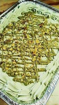 Pistachio Cream Cake Recipe. #pastry #pistachiocake #dessert #food #baking