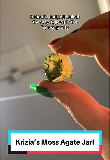 Moss Agate Dream Jar Creation by Krizia