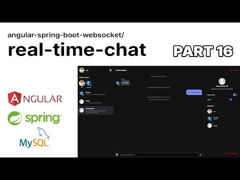 Part 16 - Unseen Message Breakpoint & Show Avatars Across the App | Angular, Spring Boot, WebSocket
