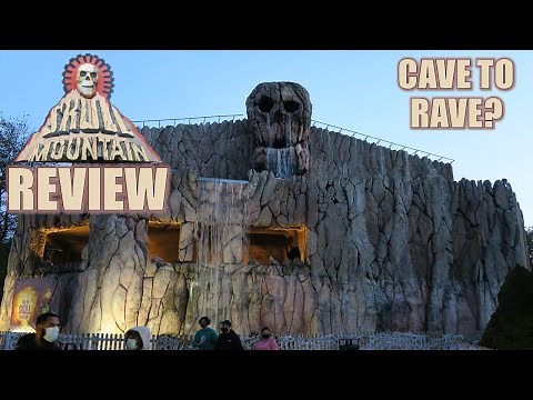 Skull Mountain Review, Six Flags Great Adventure Indoor Intamin Roller Coaster | From Cave to Rave?