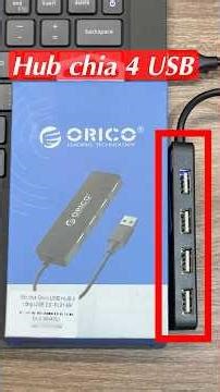 Bộ chia 4 cổng USB 2.0 Orico chính hãng, dành cho laptop, pc. Hub Orico FL01-BK #hubchiausb #orico