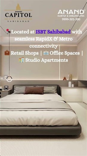 Anand Capitol City Centre Ghaziabad | Premium Shops & Studio Apartments Near RapidX | Anand Habitat.