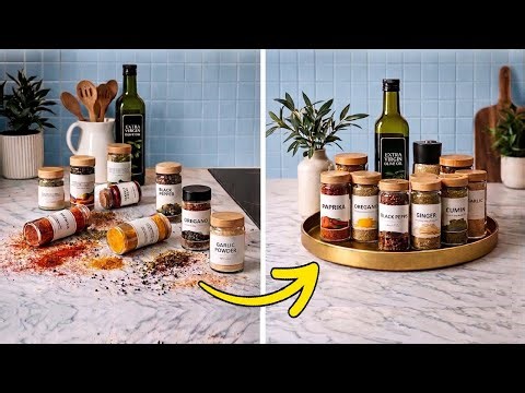 DIY Genius Magnetic Kitchen Hacks To Keep Your Home Tidy 🧼🫧