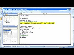 VBA Excel : Ne laissez plus vos macros planter ! (Gestion des erreurs)0