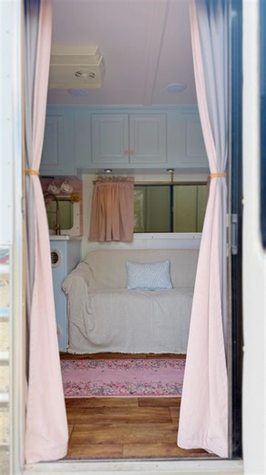 5.6K views · 474 reactions | A horse trailer… but make it Alchemy. ✨ This blush beauty proves no space is too small to feel like home. Full Horse Trailer Design Guide (with every color + product I used) is live on my website!  | Alchemy RV Renovations | Facebook
