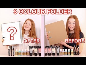 TWIN TELEPATHY 3 COLOR PAINT *DIY School Folder Makeover Challenge | Sis Vs Sis | Ruby and Raylee