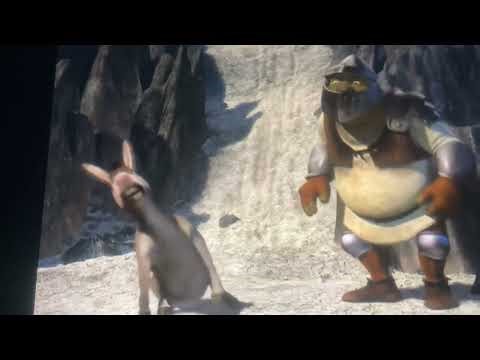 shrek (2001) shrek and donkey laughing