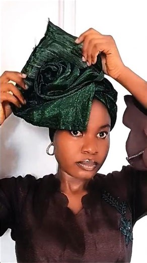 Simple rose gele tutorial #gele #geletutorial #gelestyles