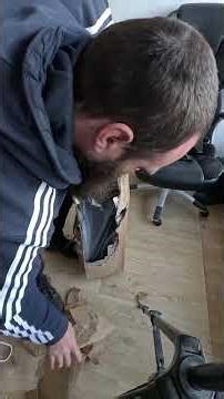 Opening a cardboard box