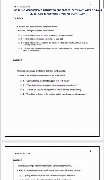 ATI COMPREHENSIVE PREDICTOR RETAKE 2023