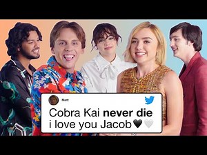 'Cobra Kai' Cast Competes in a Compliment Battle | Teen Vogue