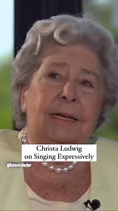 Christa Ludwig on singing expressively. | Global Arts and Culture Community