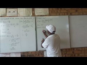 Differentiation from first principles (Maths L4)