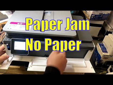 Paper Jam & No Paper!!! - HP OfficeJet Pro 8022 Mystery Solved.