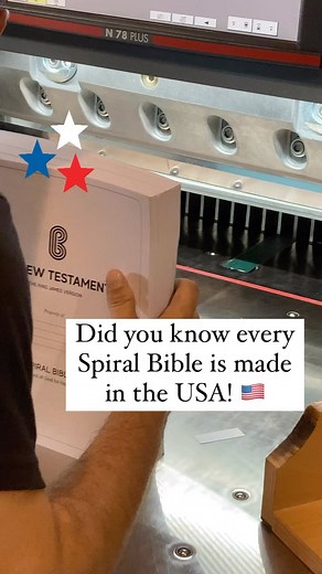 639K views · 2K reactions | Did you know every Spiral Bible is made in the USA  and bound by hand! ❤️ 殺 Save 20% with code: SAVE20 at checkout! #bible #biblejournaling #biblestudy #biblereadingplan #bibleverse #bibletransformation #biblescripture #madeintheusa #kjv #kjvbible #christianwomen #churchbibles #churchbiblestudy #spiralbible | Spiral Bible | Facebook