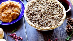 Spend less time preparing your holiday meal and more time shopping! Pre-order our Holiday Feasts and Pies online to receive a $5 bonus card on us. Pre-Order Online: https://bit.ly/2QXNHHc | Polly's Pies Restaurant