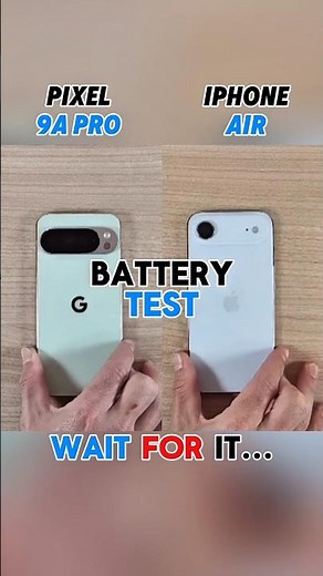 PIXEL 9A PRO VS IPHONE AIR BATTERY TEST!!