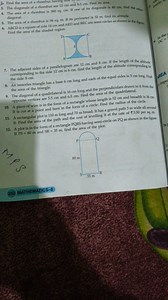 Find the area of a rhombus having s The diagonals of a rhombus ... | Filo