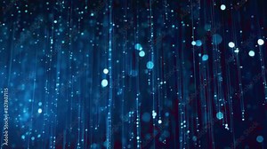 Random dots move to form a matrix-like grid, reminiscent of computer code flowing across the screen, 4K black background High-Quality Animation Video