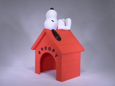 Live 3D Printing : Snoopy on His Doghouse