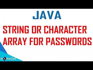 V5 | String or Character Array for Passwords