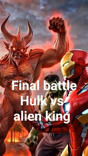 Hulk & Iron Man vs Alien King 😱 | Giant Form Reveal | Final Battle Begins Part 4 #greyhulk