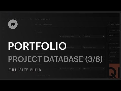 Creating a custom portfolio — Creating the database for client projects (Part 3 of 8)