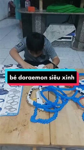Lắp ráp mô hình Đôrêmon cho bé yêu
