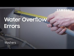 Washing Machine Error Codes: Water Overflow | Samsung US
