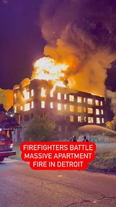 1.6K views · 16 reactions | HAPPENING NOW  (News & Information): Detroit firefighters are battling a massive 2-alarm apartment fire on the city’s west side. The apartment, reportedly vacant, is located near Linwood and Davison. The fire started around 10:00 p.m. At this time, injuries are unknown, and the cause of the fire is still under investigation by fire officials. Stay with @metrodetroitnews | Metro Detroit News | Facebook